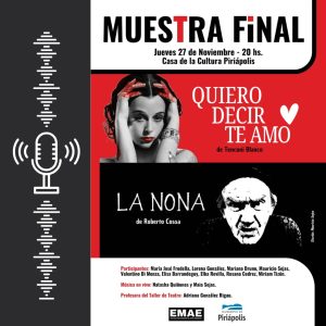 Voz en Off: Comunicación Cultural: Teatro